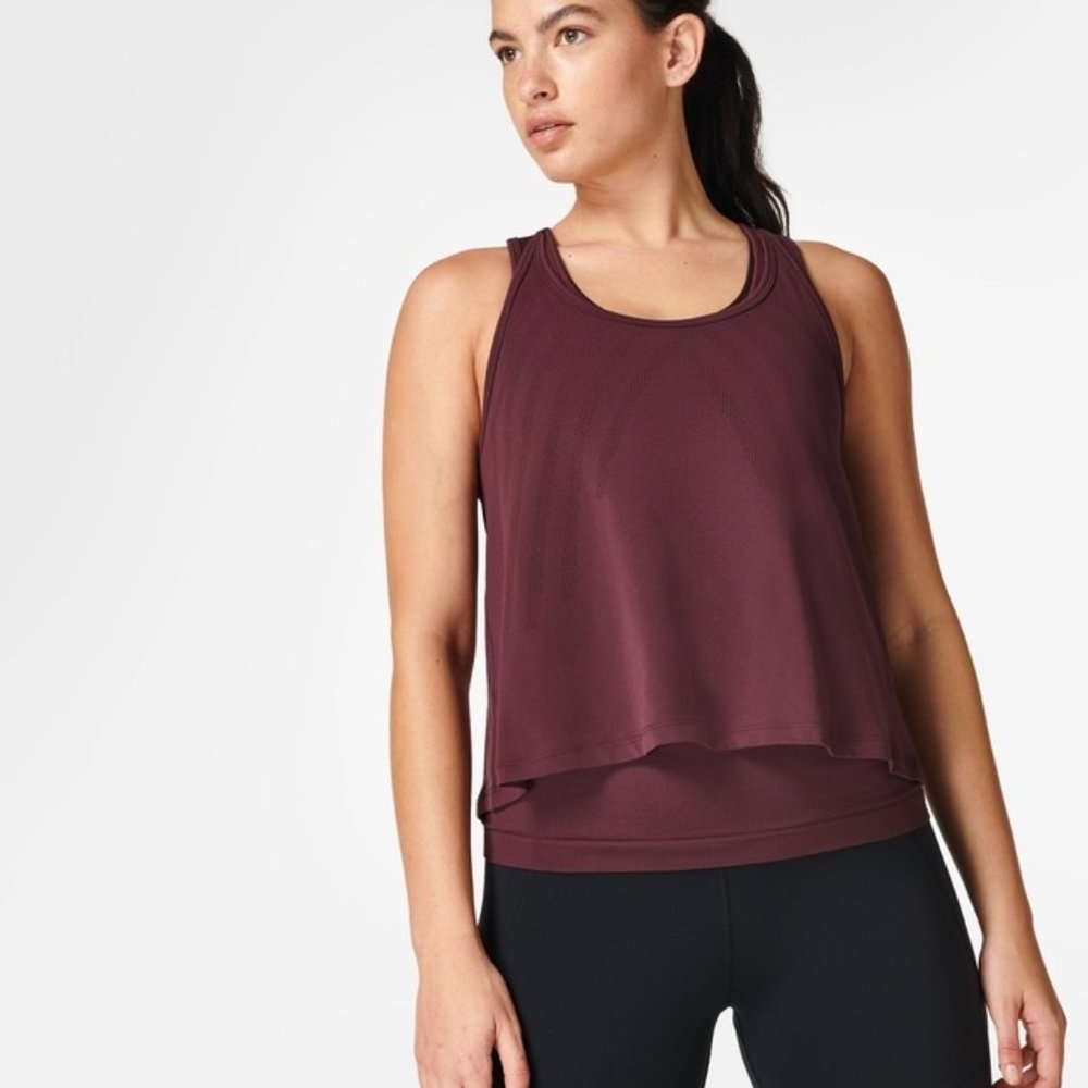 Sweaty Betty Burgundy Tank Top